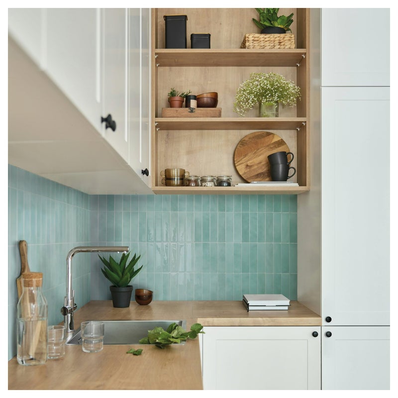 SMART TILES Peel and Stick Backsplash - 5 Sheets of 11.43"" x 9"" - 3D Adhesive Peel and Stick Tile Backsplash for Kitchen, Bathroom, Wall Tile - Image 4